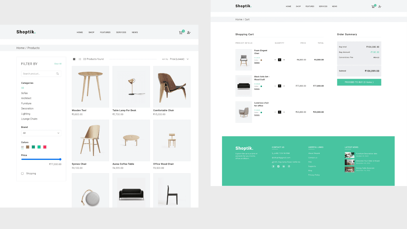 Indago dashboard screenshot